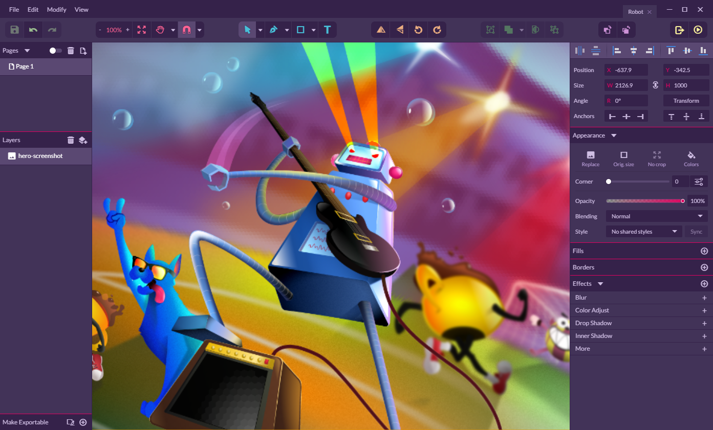Графический редактор Gravit Designer